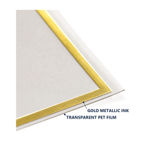 Film de transfert UV personnalisé ISO9001 transparent doré métallisé imperméable pour autocollants adhésifs, bouteilles cosmétiques en verre et plastique, et parfums