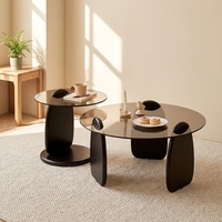 Table basse carrée en bois moderne et contemporaine avec pieds durables et écologiques pour le salon, meubles de maison