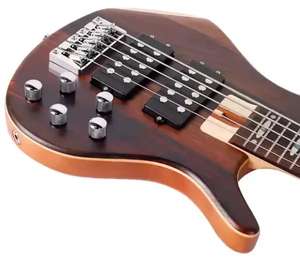 Guitare Basse Électrique Haut de Gamme 5 Cordes Kit Micros Actifs Corps en Frêne 4/5 Acajou/Érable Massif Design Tendance Usine Directe - Product Image 6