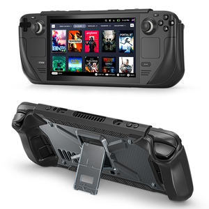 Video Game Player <strong>Cases</strong> Silicone Protector Shell Cover for Valve <strong>Steam</strong> <strong>Deck</strong> <strong>Case</strong> With Stand - Product Image 4