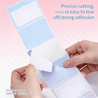 Tablette d'écriture portable, tableau auto-adhésif, papier créatif, notes autocollantes, rouleau pratique, autocollant mémo, étiquette d'emballage