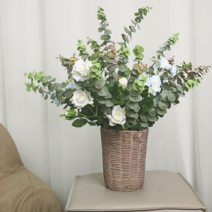 Plante d'eucalyptus artificielle Yihua Floral Art, 84 cm, style rétro français, décoration intérieure, arrangement de verdure - Product Image 4