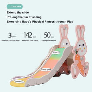 Tobogán y Columpio para Niños Pequeños, Tobogán Infantil con Aro de Baloncesto, Piscina de Pelotas, Parque Infantil Interior y Exterior para Niños Pequeños - Product Image 2