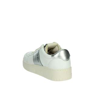 Zapatillas Deportivas Saint para Mujer, Blancas y Plateadas, de Cuero, con Plataforma, Moda Casual - Product Image 2