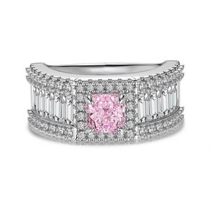 Dylam High Jewelry S925 <b>Silver</b> Rhodium Plated <b>Eternity</b> Band Baguette 5A Cubic Zircon Wedding Engagement Jewelry <b>Rings</b> for Women - Product Image 1