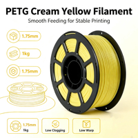 Waterdichte Monochrome MEIJIMEI Extruded PETG 3D-printerfilament Duurzaam printmateriaal 1,75 mm diameter 250°C