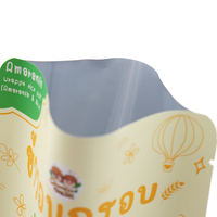 Sacs en mylar de thé Doypack avec logo imprimé personnalisé 3.5 Pochette debout Sac étanche réutilisable Emballage en plastique de forme spéciale anti-odeur
