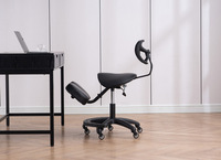 Correction de la posture assise à genoux Profitez d'une chaise de bureau Chaise en maille réglable ergonomique pour le bureau