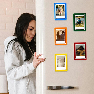 Bán Buôn Tùy Chỉnh Kích Thước Đầy Màu Sắc Trống Đôi Hai Mặt Acrylic Tủ Lạnh Nam Châm Polaroid Khung Ảnh Với Nam Châm - Product Image 6