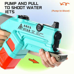 2024 Novo jogo de tiro ao ar livre de verão brinquedos infantis 2 em 1 pistola de água elétrica de lançamento contínuo espaço - Product Image 4