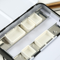 Moule complet en plastique blanc transparent 3.6ml, aquarelle, demi-casserole, peinture, sous-paquet