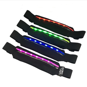 Riñonera reflectante <span class=keywords><strong>para</strong></span> teléfono impermeable con bolsillo con cremallera y luz LED USB, riñonera <span class=keywords><strong>para</strong></span> <span class=keywords><strong>correr</strong></span> de gran capacidad multicolor - Product Image 1