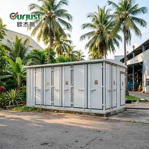 Ourjust สถานีย่อยสำเร็จรูปขนาดกะทัดรัดกลางแจ้งแบบ35kV 1600kVA แบบอเมริกันสำหรับเครือข่ายการกระจายพลังงานในฟาร์มกังหันลม - Product Image 1
