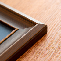 Cadre de diplôme en bois massif de qualité supérieure, double passe-partout, à suspendre au mur, style vintage, pour certificat de récompense ou autorisation
