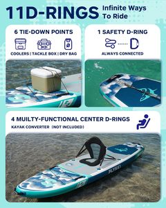 Planche de <span class=keywords><strong>paddle</strong></span> <span class=keywords><strong>gonflable</strong></span> pour la pêche et le tourisme, 335*86*15cm, avec accessoires - Product Image 4