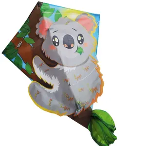 High quality diamond shape koala bear animal cartoon kite for kids