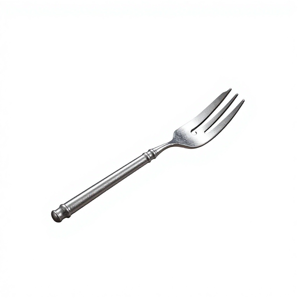 retro silver- cake fork