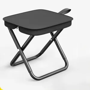 Taburete Plegable Portátil para Exteriores con Bolsillo para Lápices, Silla de Mano para Pesca, Camping, Turismo y Ocio - Product Image 1