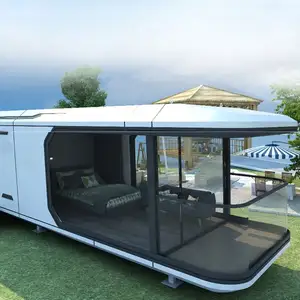 2024 동향 현대 야외 ECO 선박 미니 공간 캡슐 호텔 조립식 작은 집 모바일 홈 통나무 오두막