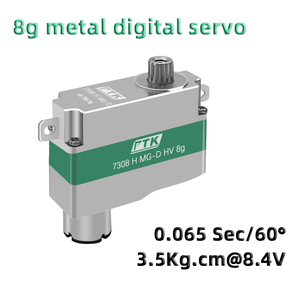 PTK 7308 H MG-D 8g Servo Usine DIY Venta Al Por Mayor Digital Metal Tooth DLG Modèle <span class=keywords><strong>Avion</strong></span> Servo KTS X08 RC Servos - Product Image 3