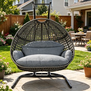 Vente chaude usine : Balançoire suspendue personnalisée en forme de nid d'oiseau, mobilier d'extérieur moderne et démontable pour jardin, balcon, cour - Product Image 1