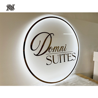 Logo mural de vente directe d'usine publicité magasin extérieur panneau avant nom d'entreprise signe Salon logo 3d LED lettre signe