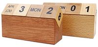 Calendrier perpétuel en bois de bambou peint, cubes pour le bureau, utilisation de l'Avent, avec couleur et taille personnalisées