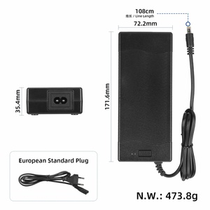 อะแดปเตอร์ชาร์จแบตเตอรี่ Kukirin G2 ของแท้จากคลังสินค้า EU 54.6V 2A DC2.1 ปลั๊ก EU สำหรับสกู๊ตเตอร์ไฟฟ้า Kukirin G2  54.6V DC2.1 - Product Image 2