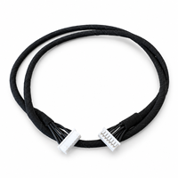 Câble électrique personnalisé MX1.25 à double extrémité, gaine en PVC ignifuge en cuivre étamé, 300V, pour JST Molex