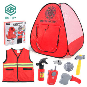 Ensemble de jeu de rôle HS <span class=keywords><strong>maison</strong></span> tente <span class=keywords><strong>pompier</strong></span> jouet Costume <span class=keywords><strong>pompier</strong></span> vêtements Station de feu pour enfants - Product Image 1