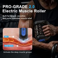Eveekon Outil de massage des tissus profonds rechargeable 2-en-1 avec base de massage automatique, rouleau musculaire pour le corps entier, jambes, mollets, abdomen, cou