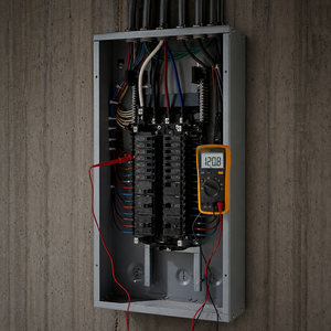 Multimètre numérique 15B+ en plastique pour usage domestique, mesure la tension/le courant 1000V 10A, résistance, continuité - Product Image 4