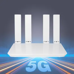 Rumah Perusahaan Wifi Hotspot Gigabit Port Dual Band Ax1800 Router Wifi kartu Sim 5G Cpe versi Global Unlocked 5G Lte Router