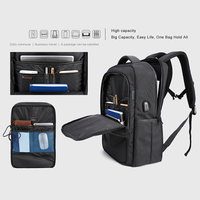 Mochila para Portátil Arctic Hunter, la Más Vendida de Fábrica, con Puerto USB, Impermeable, Anti-Robo, Material de Poliéster, Diseño Unisex