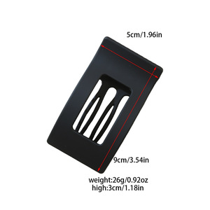 Pour <span class=keywords><strong>Amazon</strong></span> Lot de 4 pinces à <span class=keywords><strong>cheveux</strong></span> minimalistes élégantes de couleur unie pour femmes Rectangle creux <span class=keywords><strong>cheveux</strong></span> plats 14 couleurs en plastique - Product Image 5