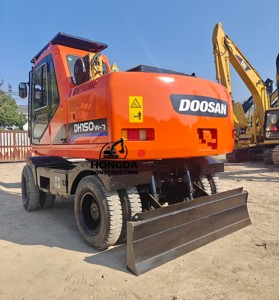 Doosan มือสอง DH150 DH150W DH150w-7 DH140w 210W รถขุดมือสอง Doosan Dh150 140/210รถขุดล้อยาง - Product Image 1