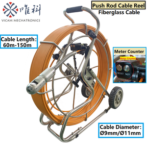 Vicam 360 Rodation cống ống kiểm tra máy ảnh 60M 150M chiều sâu truy cập 13 HD màn hình 50mm PT công nghiệp nội soi Hệ thống <span class=keywords><strong>camera</strong></span> - Product Image 3