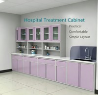 Armoire de traitement médical en acier inoxydable avec évier, armoire de rangement sur mesure, mobilier de laboratoire