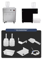 1200W refroidissement par eau Auto Bingsu Machine coréenne flocon neige glace rasoir Machine pour café glace