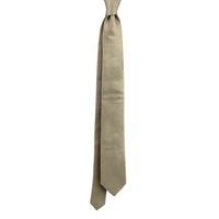 Cravates fines pour hommes 7 cm en soie tissée 100% de qualité supérieure, couleur taupe, personnalisables, vente en gros, fournisseur chinois
