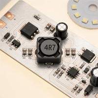 Induktor SDRH74 4R7 SMD Arus Tinggi DCR Rendah Semi-Terperisai Inti Ferit MnZn Kepadatan Daya Kompak