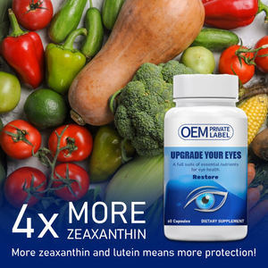 OEM/ODM göz sağlığı takviyesi Lutein, C vitamini, D vitamini, <span class=keywords><strong>E</strong></span> vitamini, Omega-3 balık yağı içeren kapsüller - Product Image 2