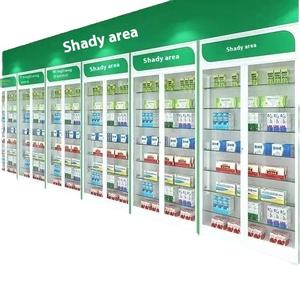 <span class=keywords><strong>Armoire</strong></span> à <span class=keywords><strong>pharmacie</strong></span> occidentale de style moderne personnalisée avec porte en verre de prescription présentoir de <span class=keywords><strong>pharmacie</strong></span> et ombre d'étagère de médicament - Product Image 5