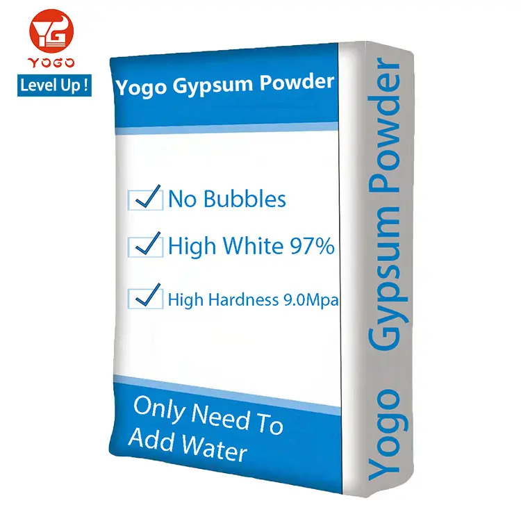 Yogo High Strength Alpha Gypsum Powder Pop Cement White Gypsum Powder Price Per Ton In China For Chalk Making From Thailand