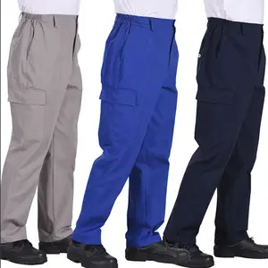Vente en gros d'usine pantalons pour hommes pantalons de travail gris cargo pantalons de travail pour hommes