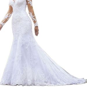 Robes en dentelle élégantes <span class=keywords><strong>pour</strong></span> <span class=keywords><strong>cérémonie</strong></span> <span class=keywords><strong>de</strong></span> <span class=keywords><strong>mariage</strong></span> sur la plage - Product Image 3