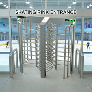 Tourniquet pleine hauteur haute performance à double voie, barrière automatique pour entrée ferroviaire, solution de sécurité pour lieux fréquentés - Product Image 4
