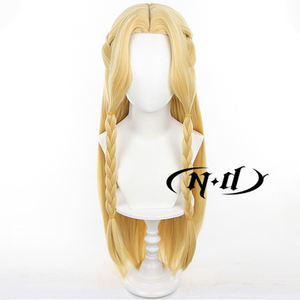 Perruque synthétique cosplay ND Marcille <span class=keywords><strong>Donato</strong></span>, bonnet en filet rose réglable résistant à la chaleur, densité 130%, Halloween, Comic Con, Coser - Product Image 4