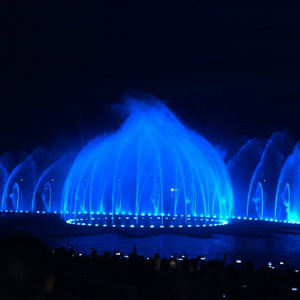 PLC Programa de Control de música al aire libre grande de dos dimensiones flotante Swing fuente de agua detalles del dibujo - Product Image 2