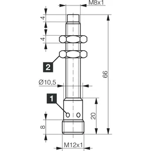 เซ็นเซอร์วัดระยะแบบเหนี่ยวนำ D7C08V06POK-IBSL ระยะการทำงานสูงมาก เซ็นเซอร์ IP67 - Product Image 2